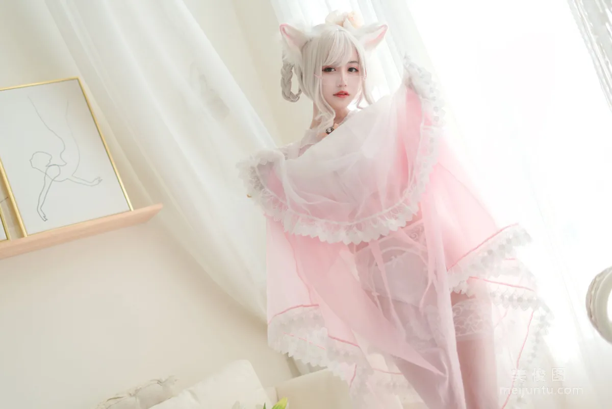 [網紅COSER] 小倉千代w - 透明粉色女仆 寫真集 16
