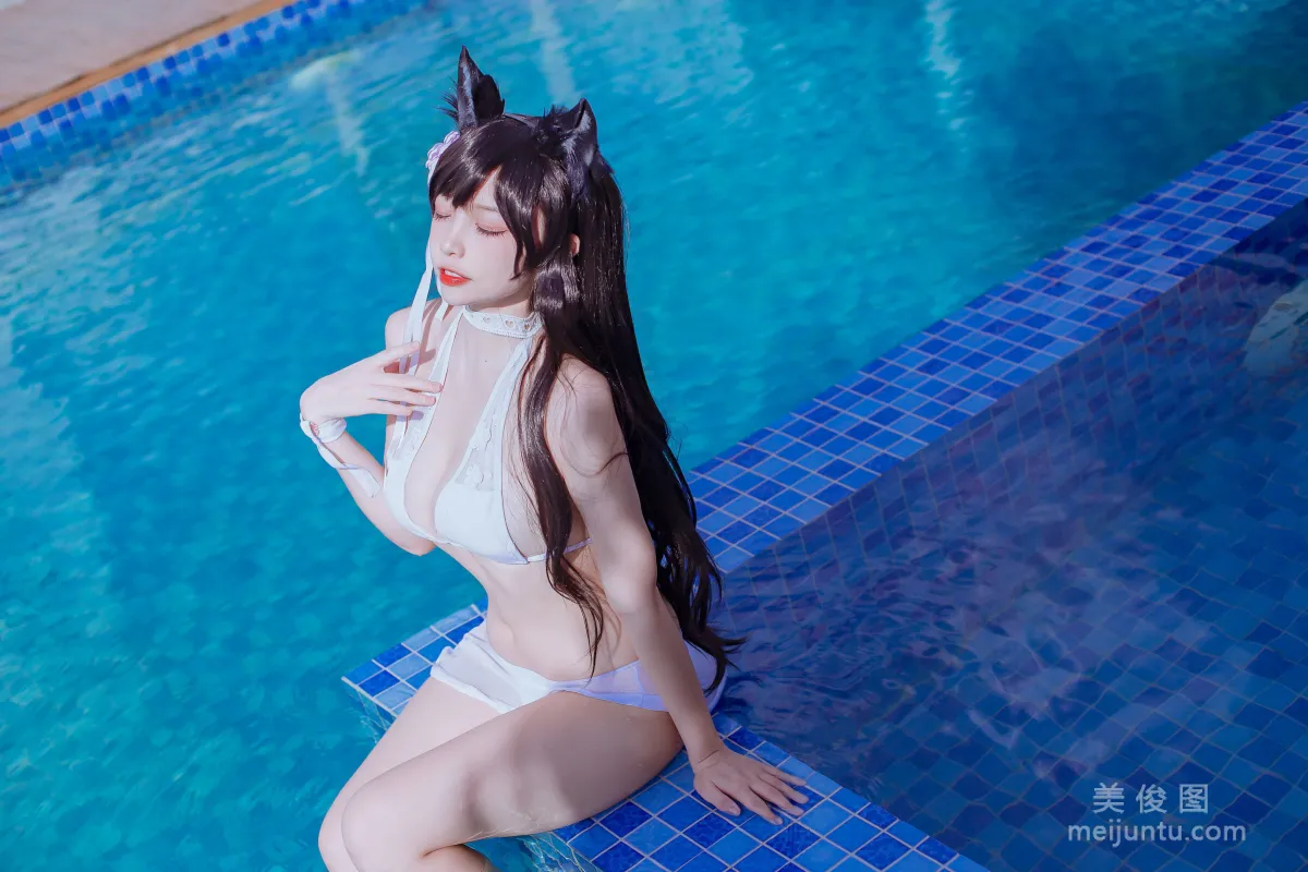 [網紅COSER] 二佐Nisa - 犬之眷之碧藍愛宕 泳裝 寫真集 17