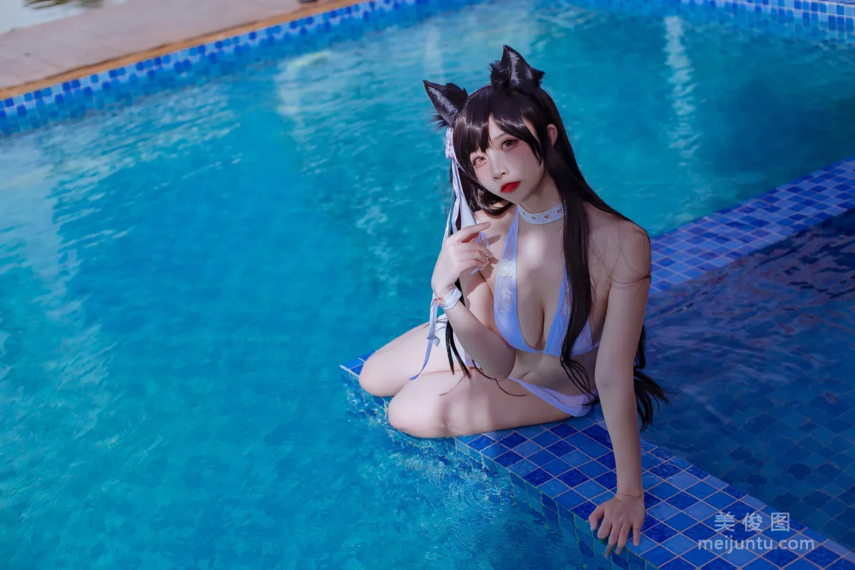 [網紅COSER] 二佐Nisa - 犬之眷之碧藍愛宕 泳裝 寫真集 13