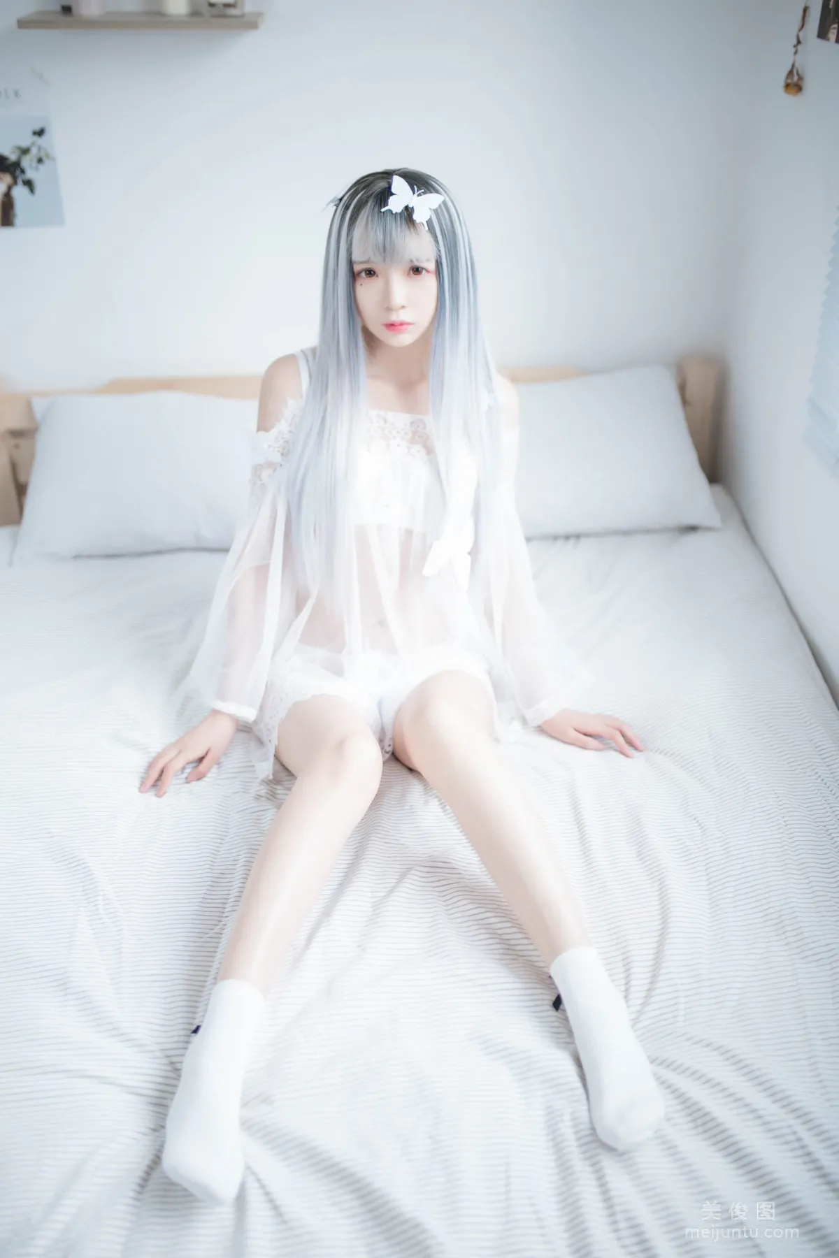 [网红COSER] 疯猫ss - 透明白纱 写真集1