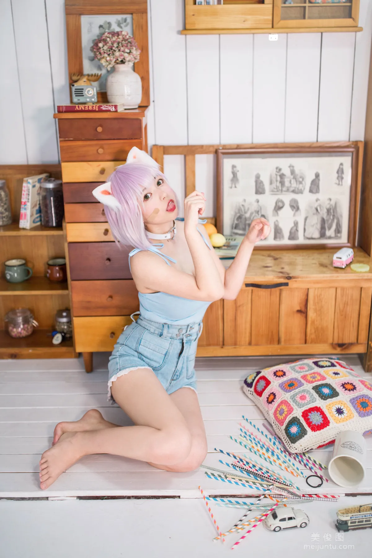 [網紅COSER] 黑貓貓OvO - 養貓小課堂 寫真集 31