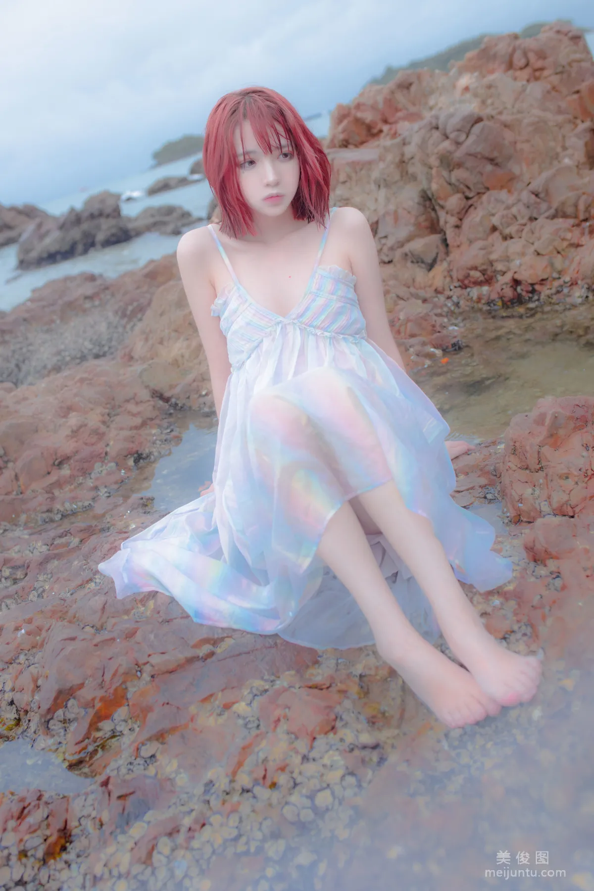 [網紅COSER] 瘋貓ss - 思緒之礁石人魚 寫真集 21