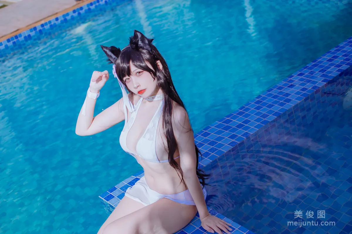 [網紅COSER] 二佐Nisa - 犬之眷之碧藍愛宕 泳裝 寫真集 18