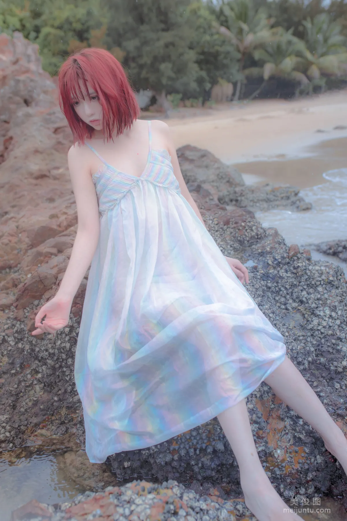 [網紅COSER] 瘋貓ss - 思緒之礁石人魚 寫真集 6