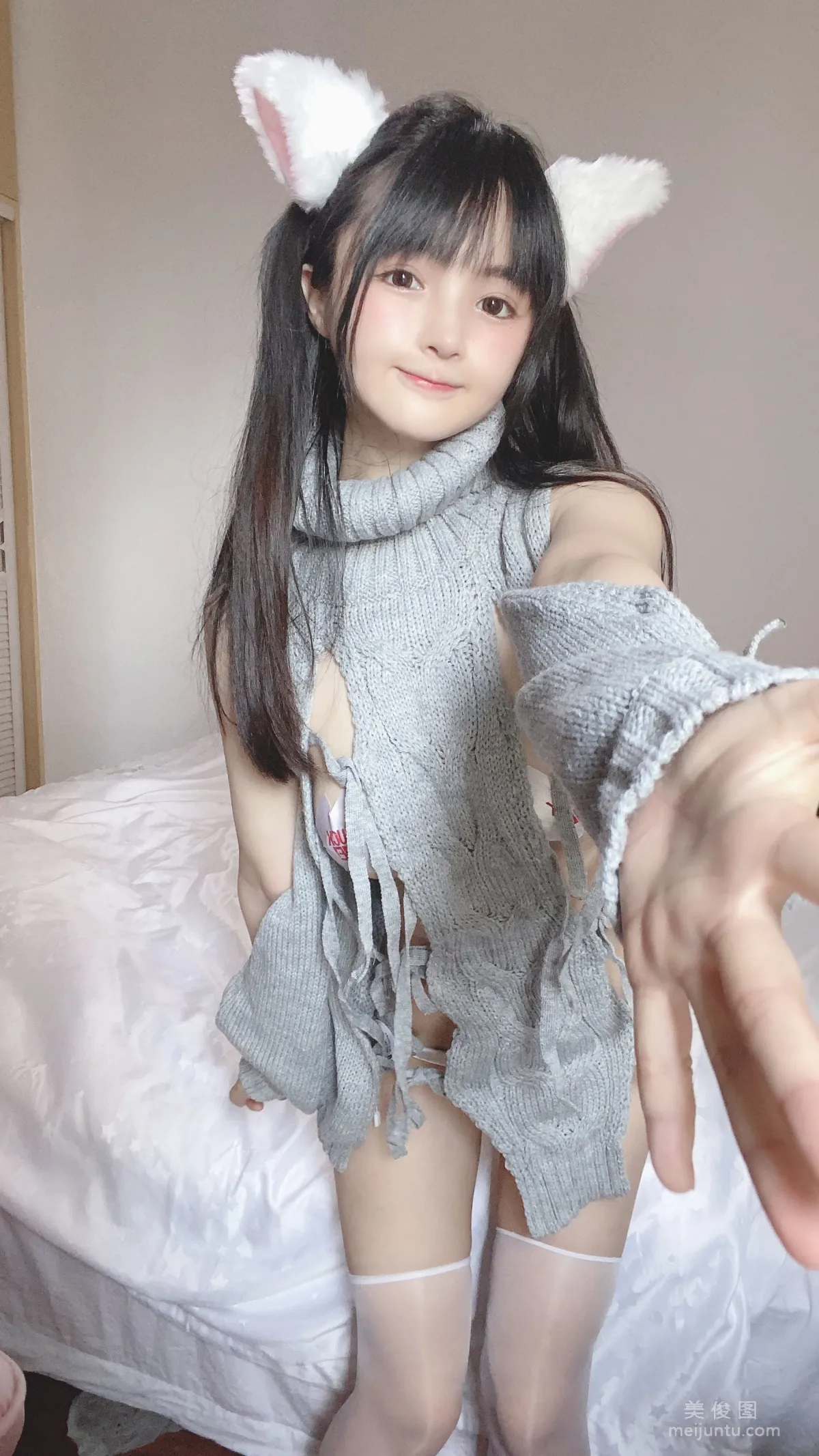 [網紅COSER] 桜井甯甯 - 白い貓ちゃん 寫真集 27