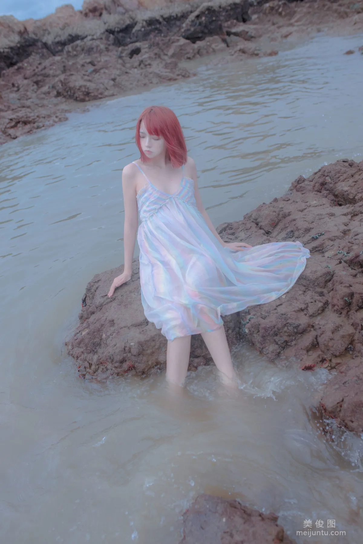[網紅COSER] 瘋貓ss - 思緒之礁石人魚 寫真集 30
