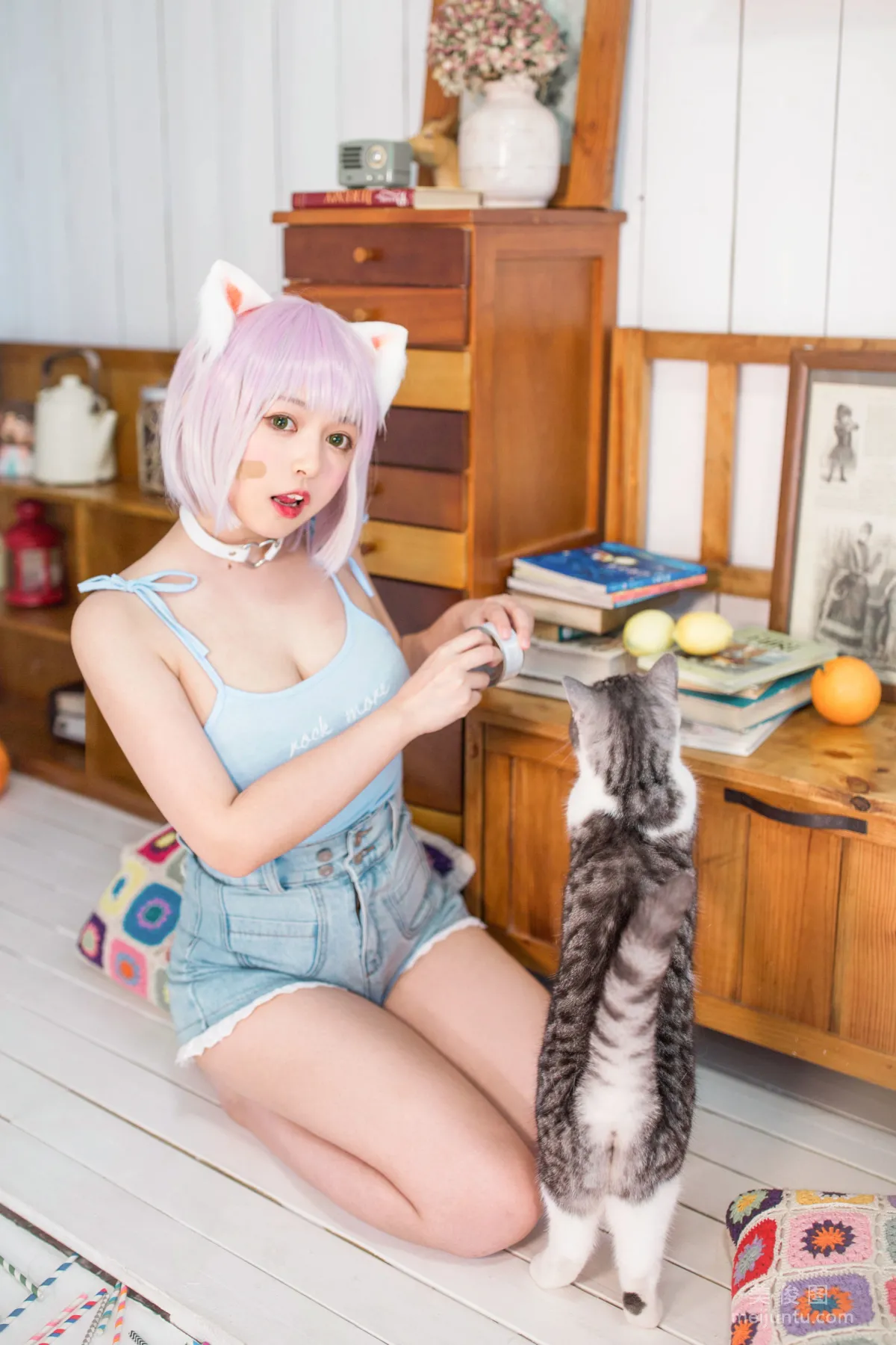 [網紅COSER] 黑貓貓OvO - 養貓小課堂 寫真集 6