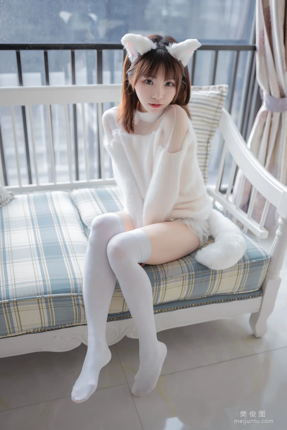 [网红COSER] 动漫博主Kitaro_绮太郎 - 白喵女友 写真集33