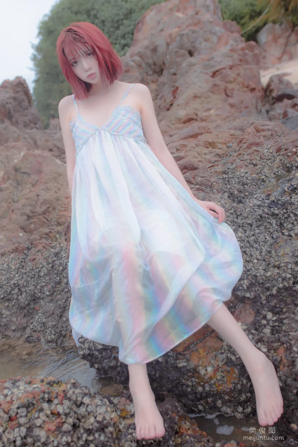 [網紅COSER] 瘋貓ss - 思緒之礁石人魚 寫真集 7