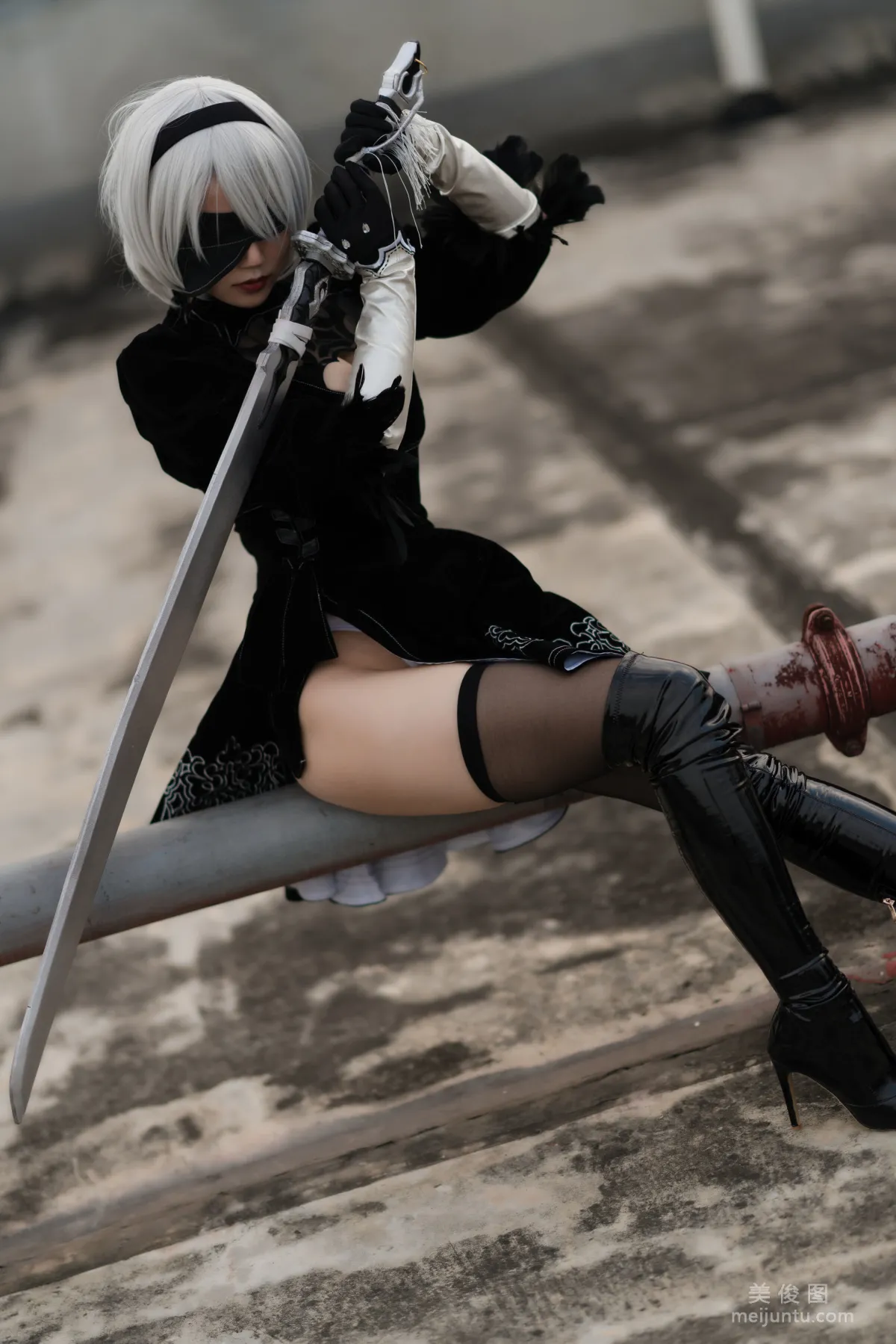 [網紅COSER] 動漫博主小倉千代w - 艦長 2B原皮 寫真集 3