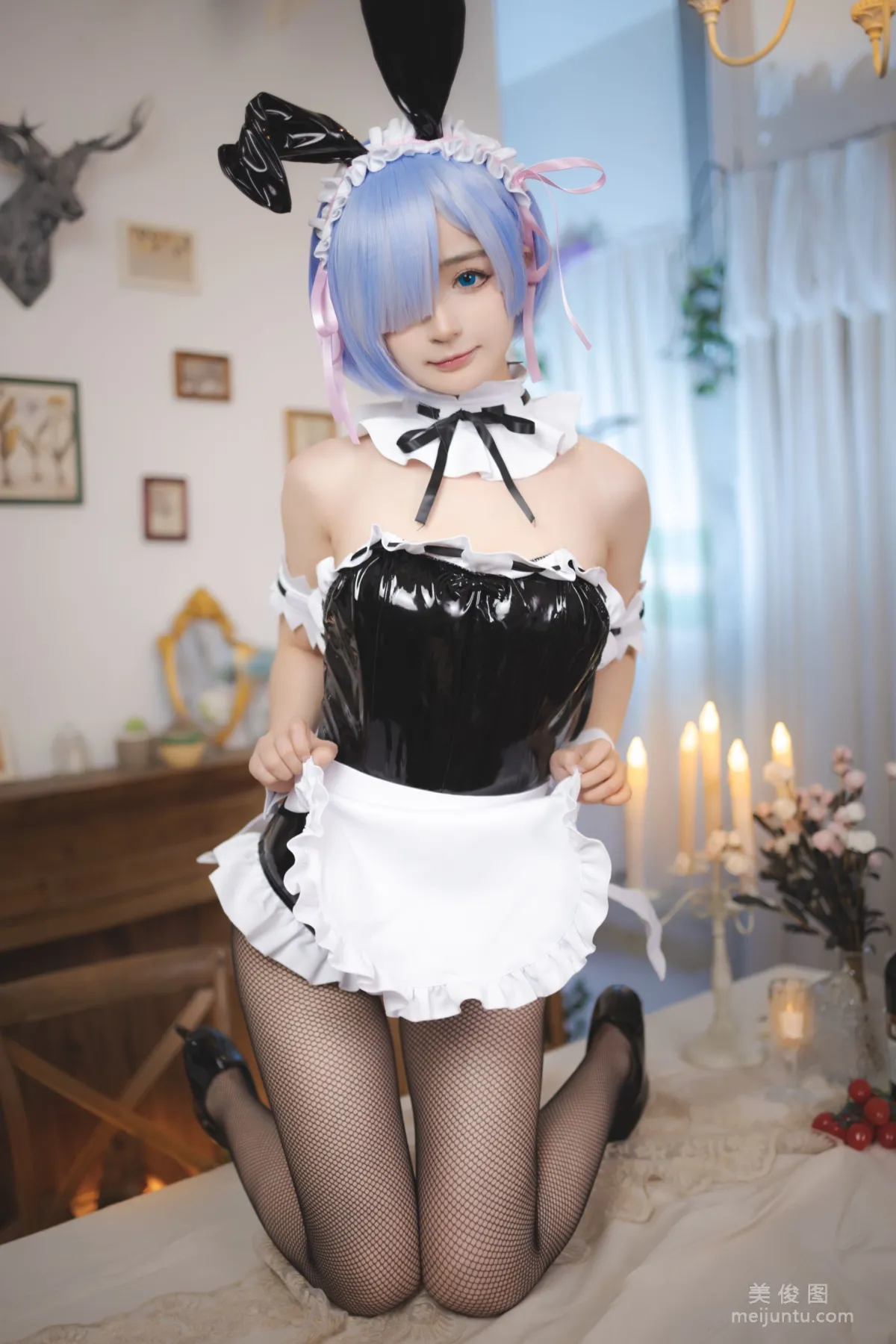 [網紅COSER] 桜井甯甯 - 蕾姆兔女郎 寫真集 12