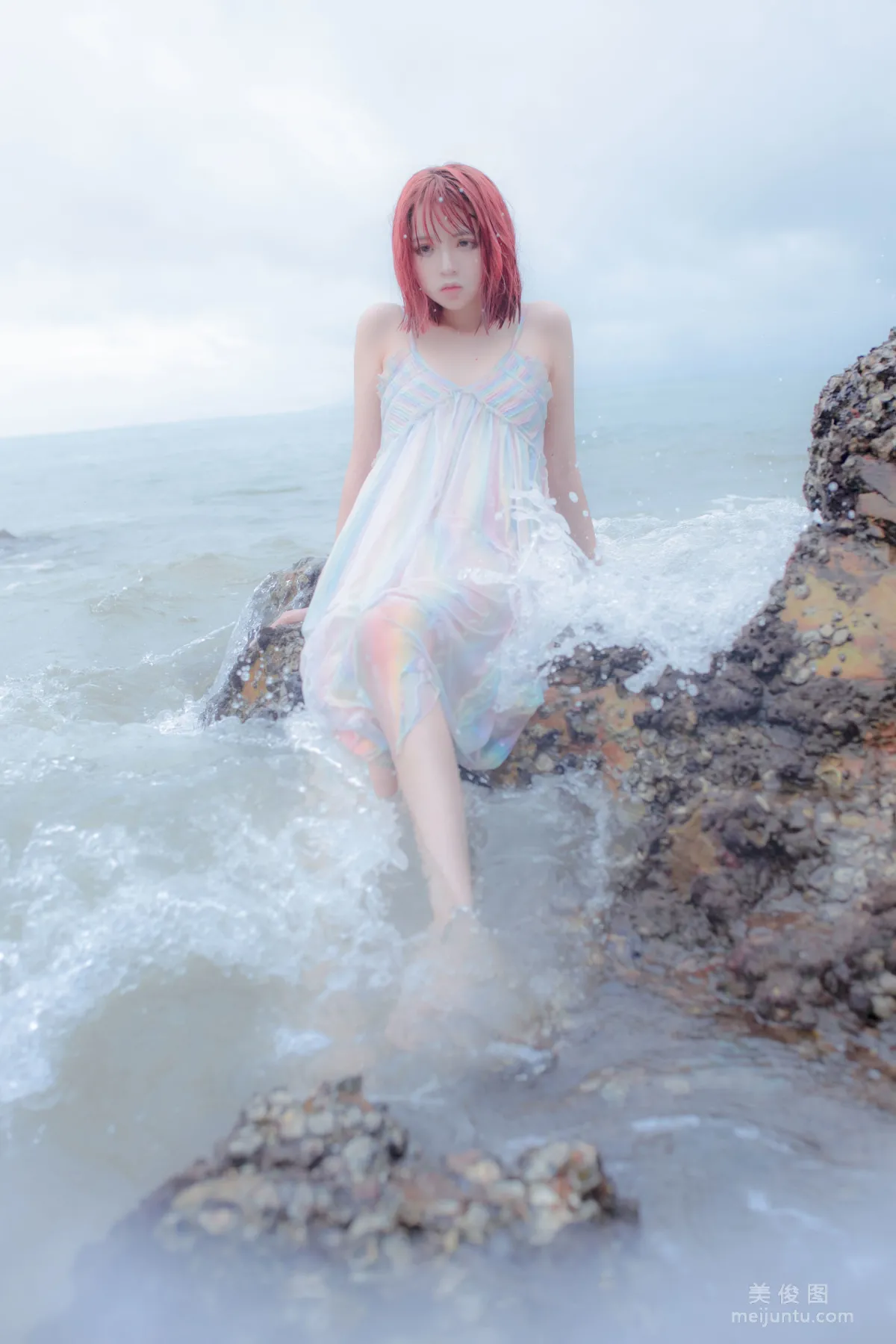 [網紅COSER] 瘋貓ss - 思緒之礁石人魚 寫真集 12