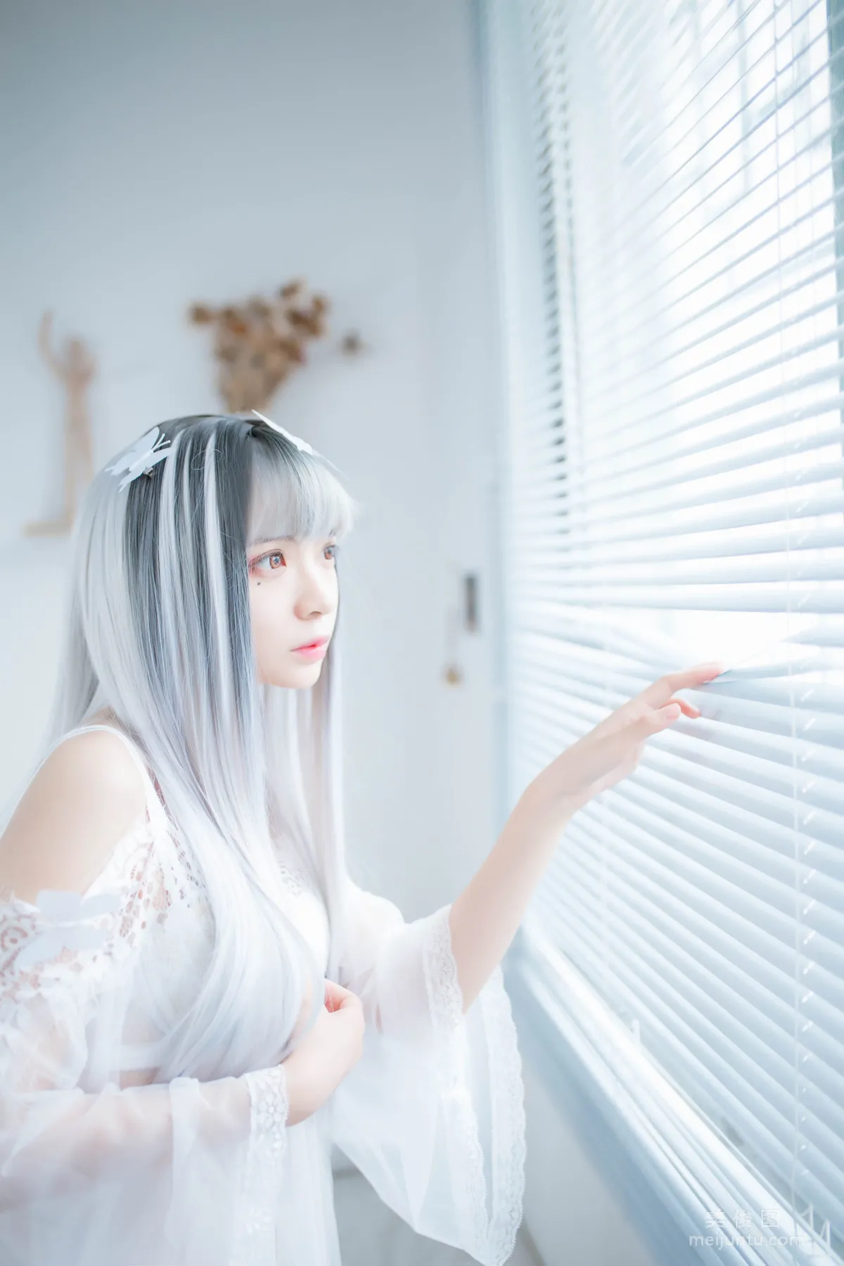 [网红COSER] 疯猫ss - 透明白纱 写真集9