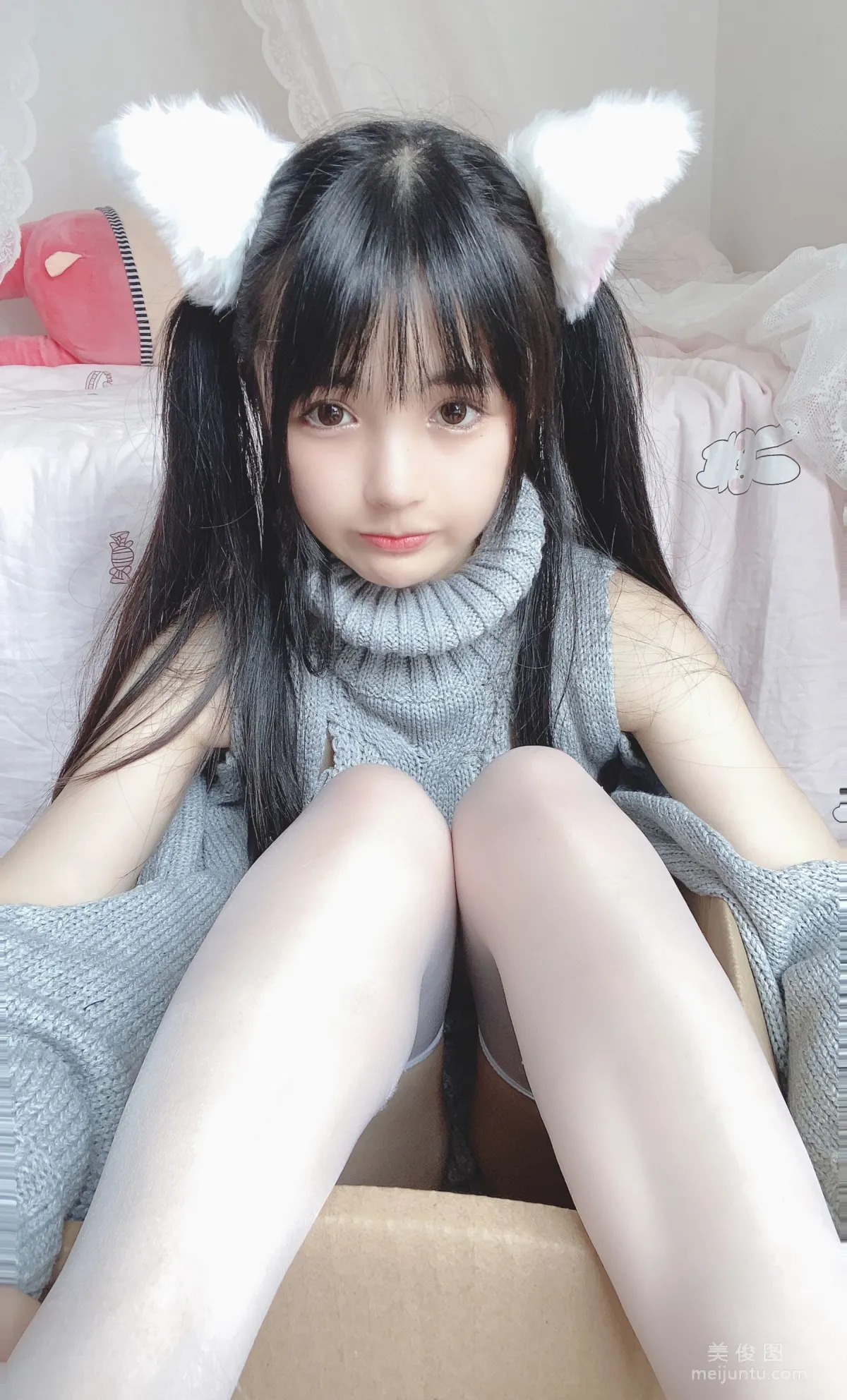 [網紅COSER] 桜井甯甯 - 白い貓ちゃん 寫真集 19