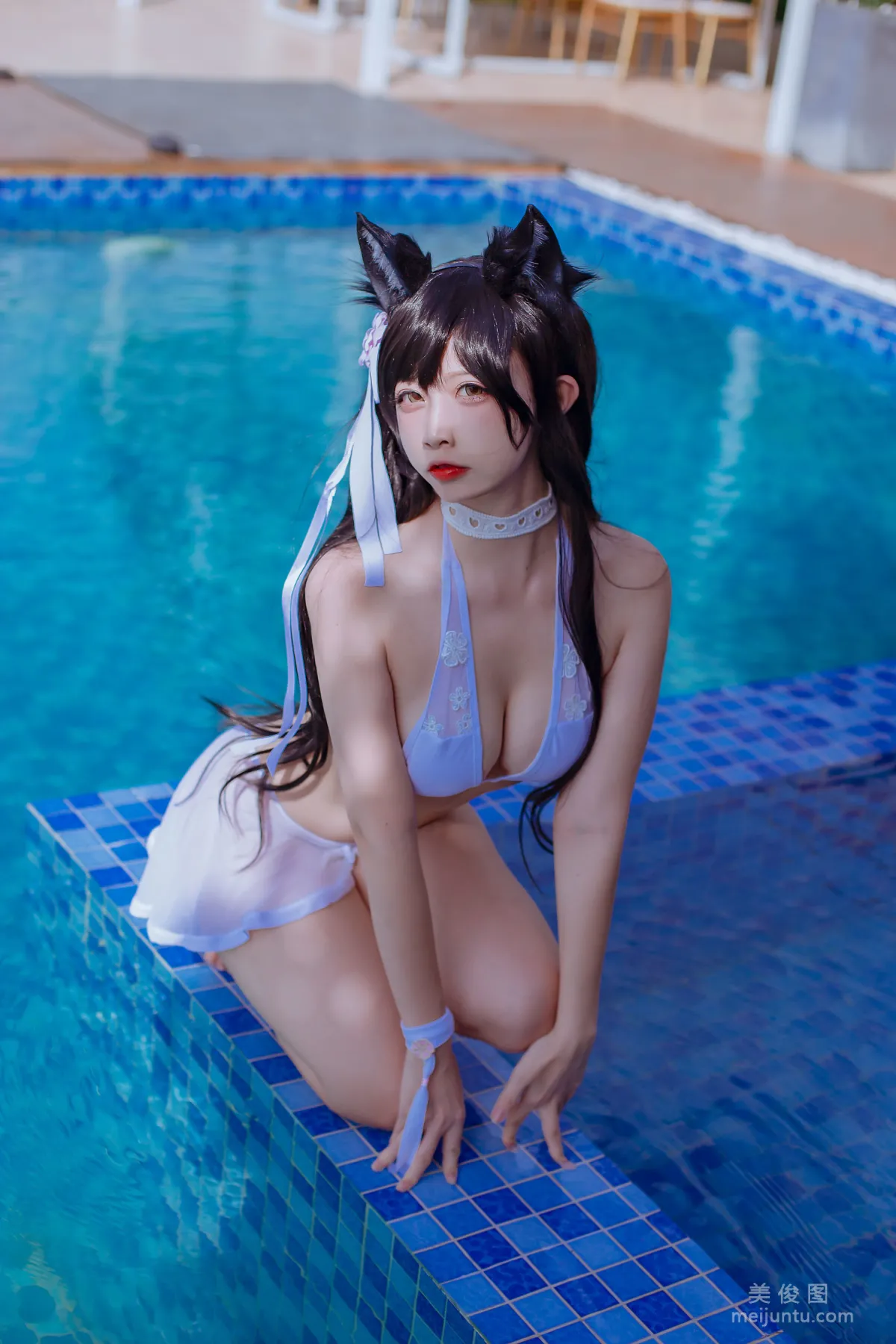 [網紅COSER] 二佐Nisa - 犬之眷之碧藍愛宕 泳裝 寫真集 10