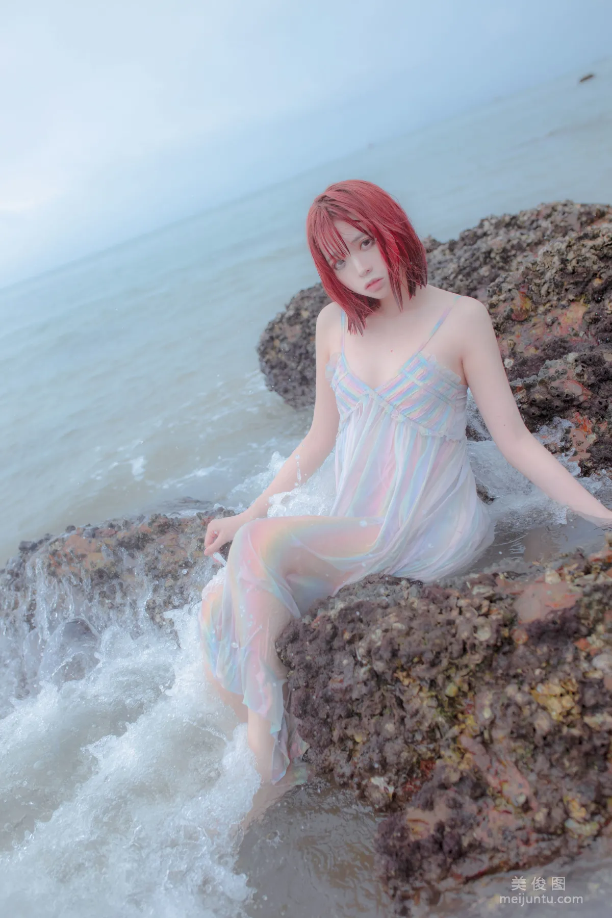 [網紅COSER] 瘋貓ss - 思緒之礁石人魚 寫真集 28