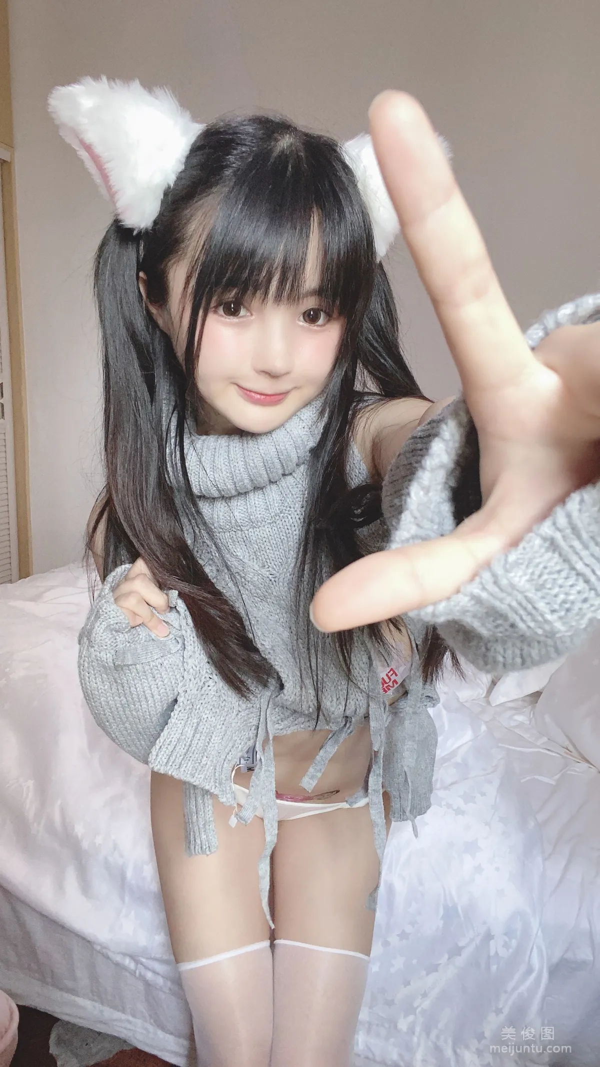 [網紅COSER] 桜井甯甯 - 白い貓ちゃん 寫真集 32