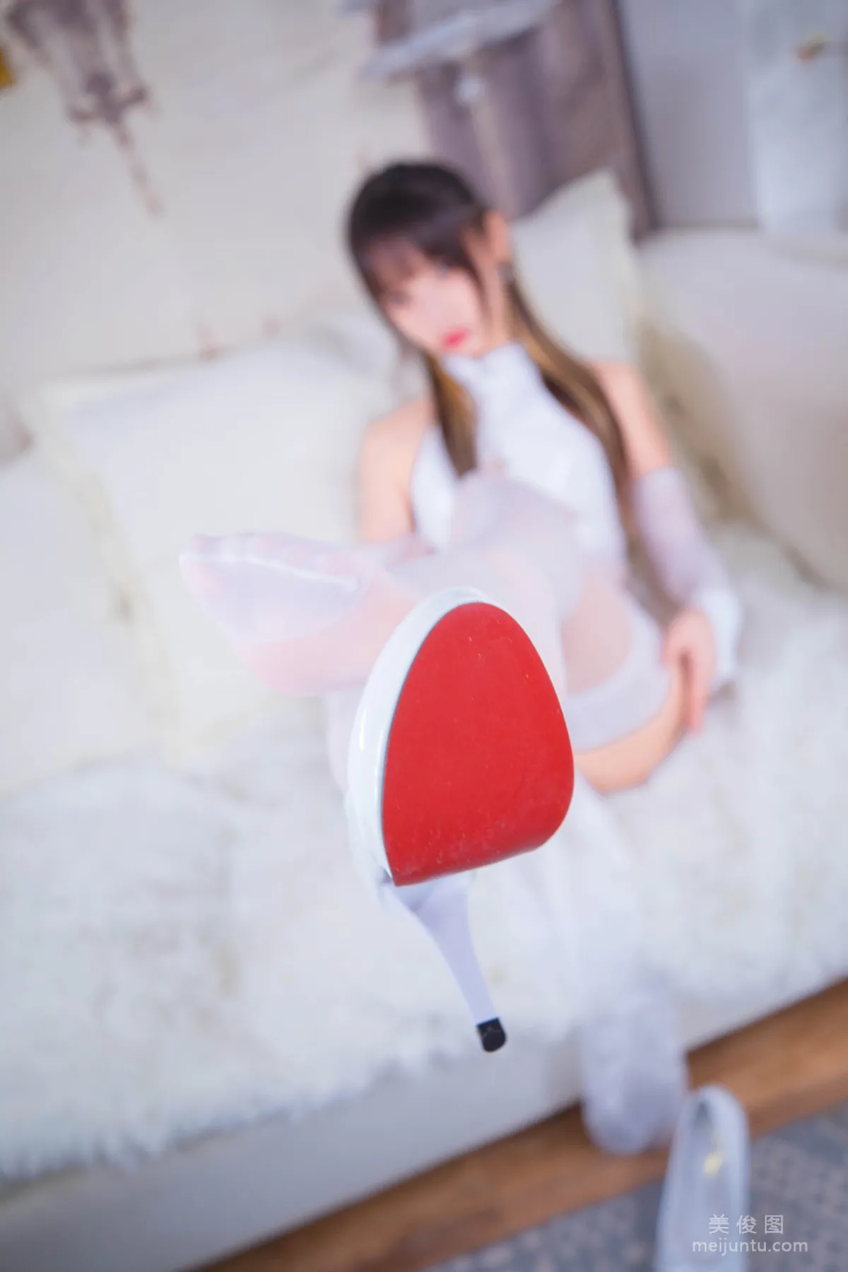 [網紅COSER] 神楽闆真冬之風と月-白旗袍 寫真集 37