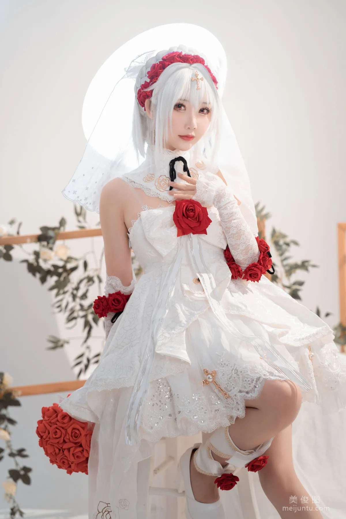 [網紅COSER] 面餅仙兒 - 德麗莎婚紗 寫真集 12