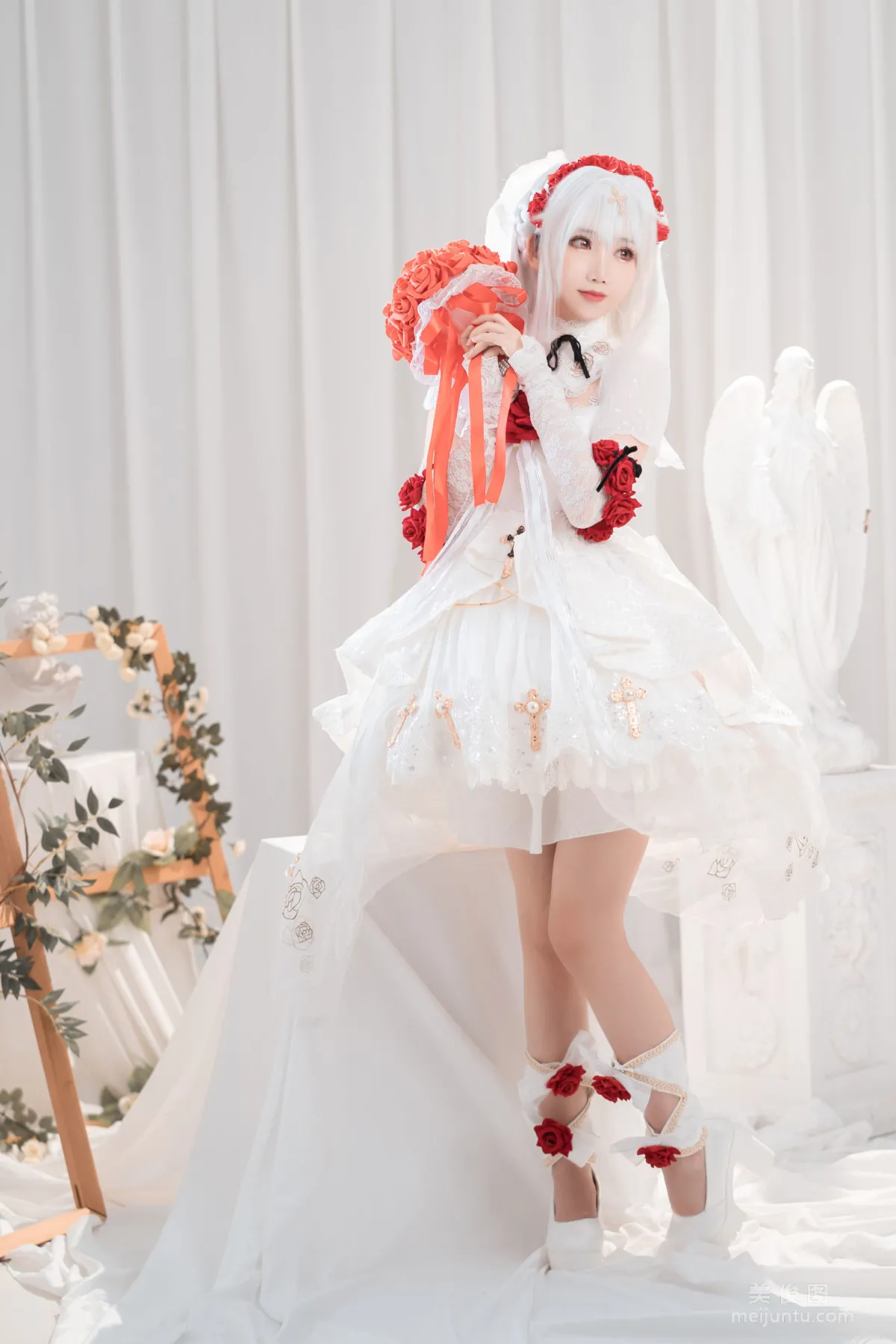[網紅COSER] 面餅仙兒 - 德麗莎婚紗 寫真集 8