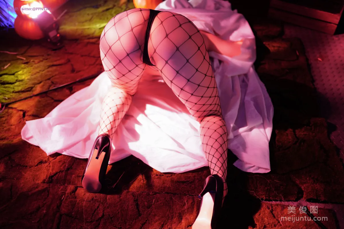 [網紅COSER] 皮皮奶可可愛了啦 - 萬聖節幽靈 寫真集 63
