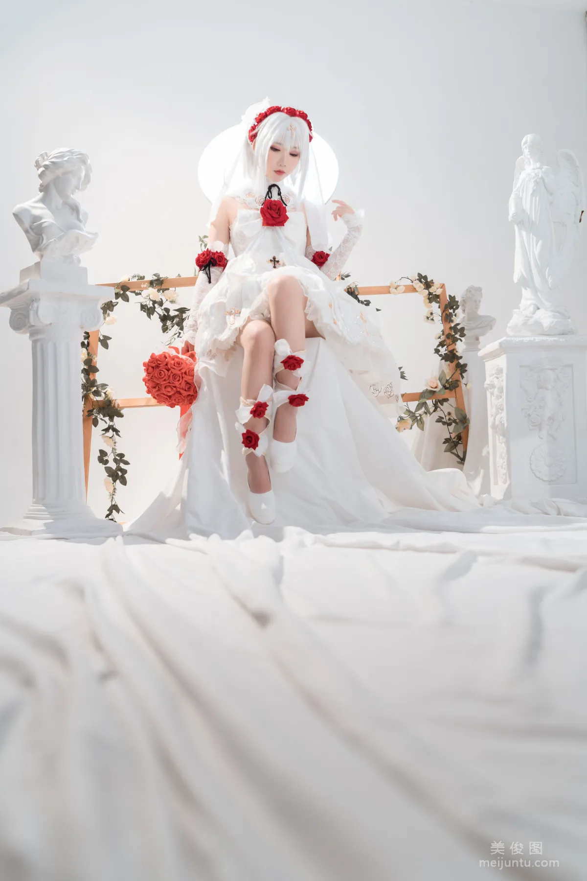 [網紅COSER] 面餅仙兒 - 德麗莎婚紗 寫真集 7