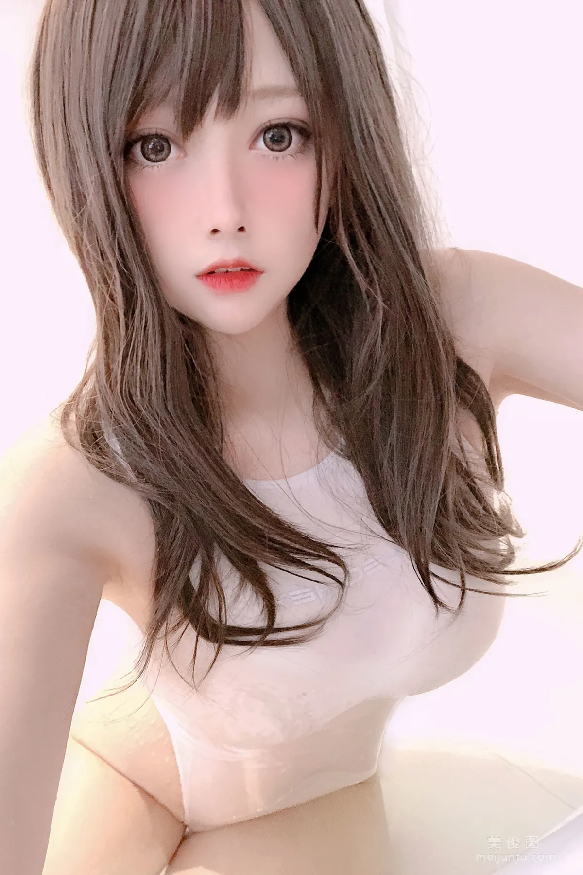 [網紅COSER] 念念_D - 白色競泳 寫真集 1