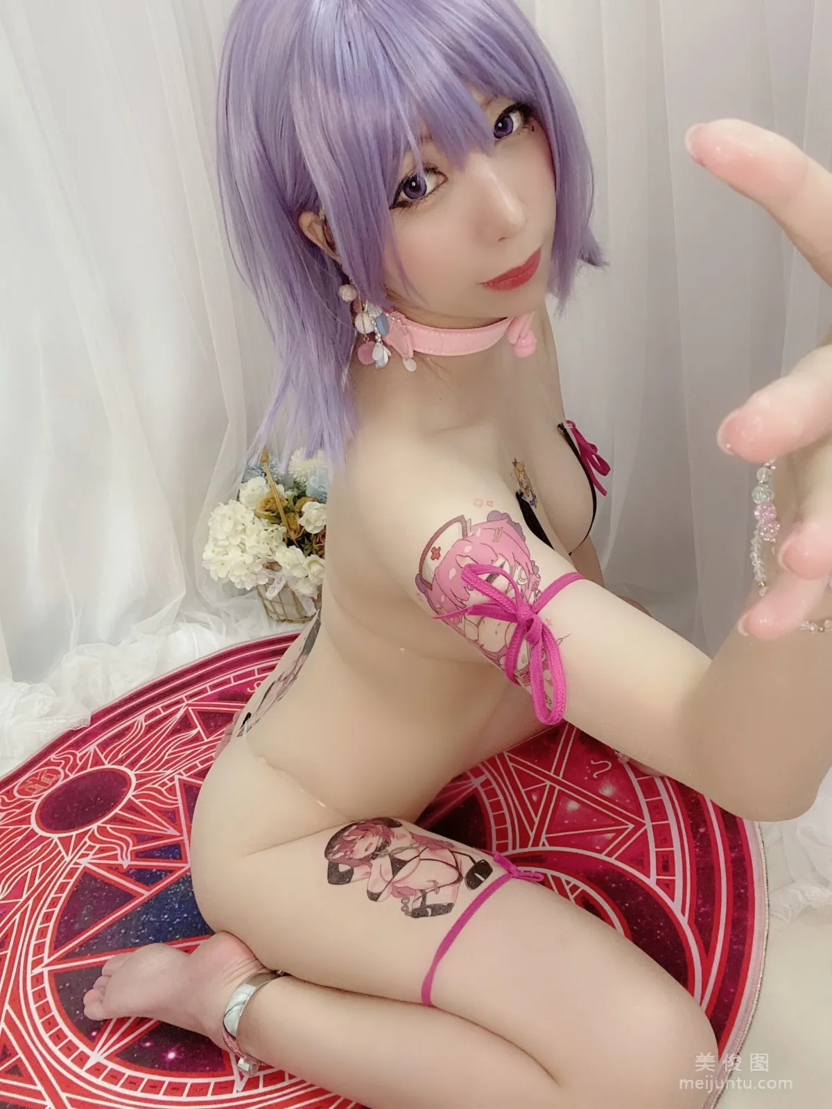[網紅COSER] 二次元巨乳美女鹿野希 - 淫紋姬 寫真集 45