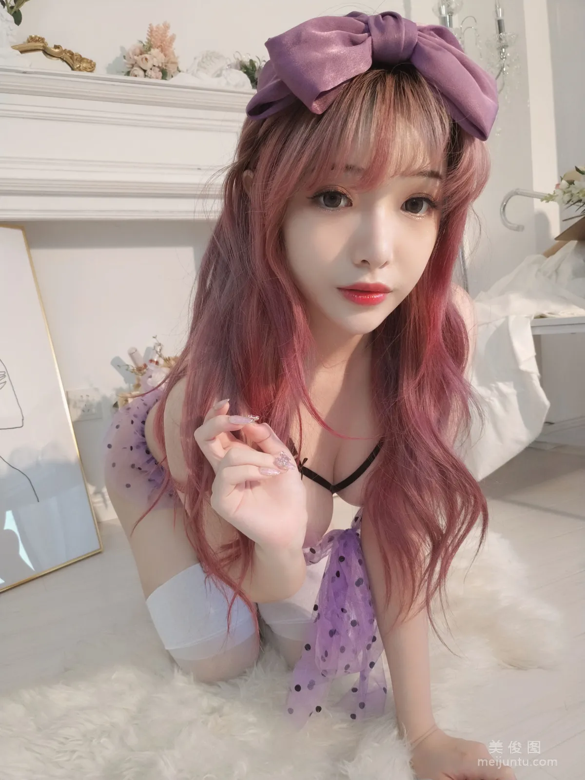 [網紅COSER] 雯妹 - 紫色蝴蝶 寫真集 16