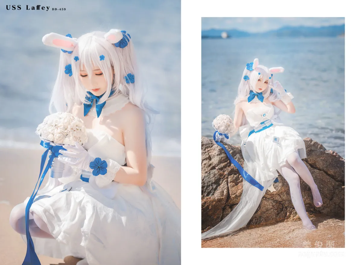 [网红COSER] 面饼仙儿 - 拉菲婚纱 写真集1