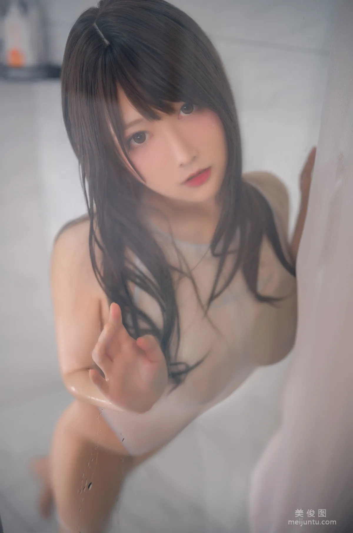 [網紅COSER] 念念_D - 白色競泳 寫真集 8