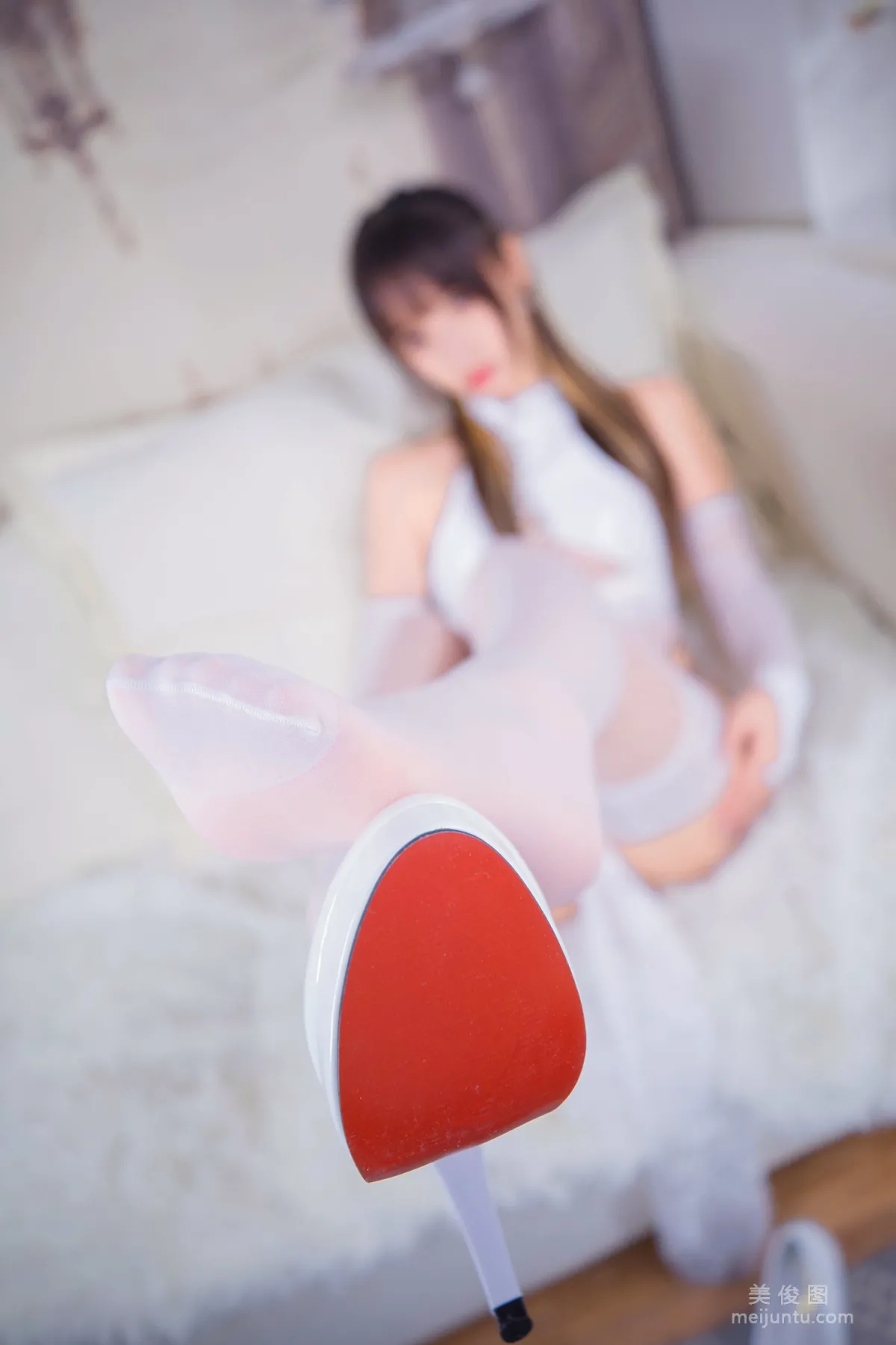 [網紅COSER] 神楽闆真冬之風と月-白旗袍 寫真集 39
