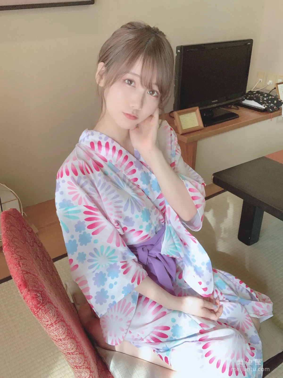 日本甜美COSERけんけん[fantia] 花火柄浴衣②(′∩ω・｀)ﾁﾗｯ!! 6