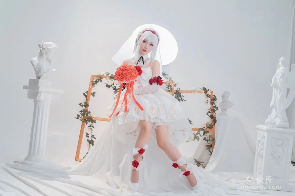 [網紅COSER] 面餅仙兒 - 德麗莎婚紗 寫真集 1