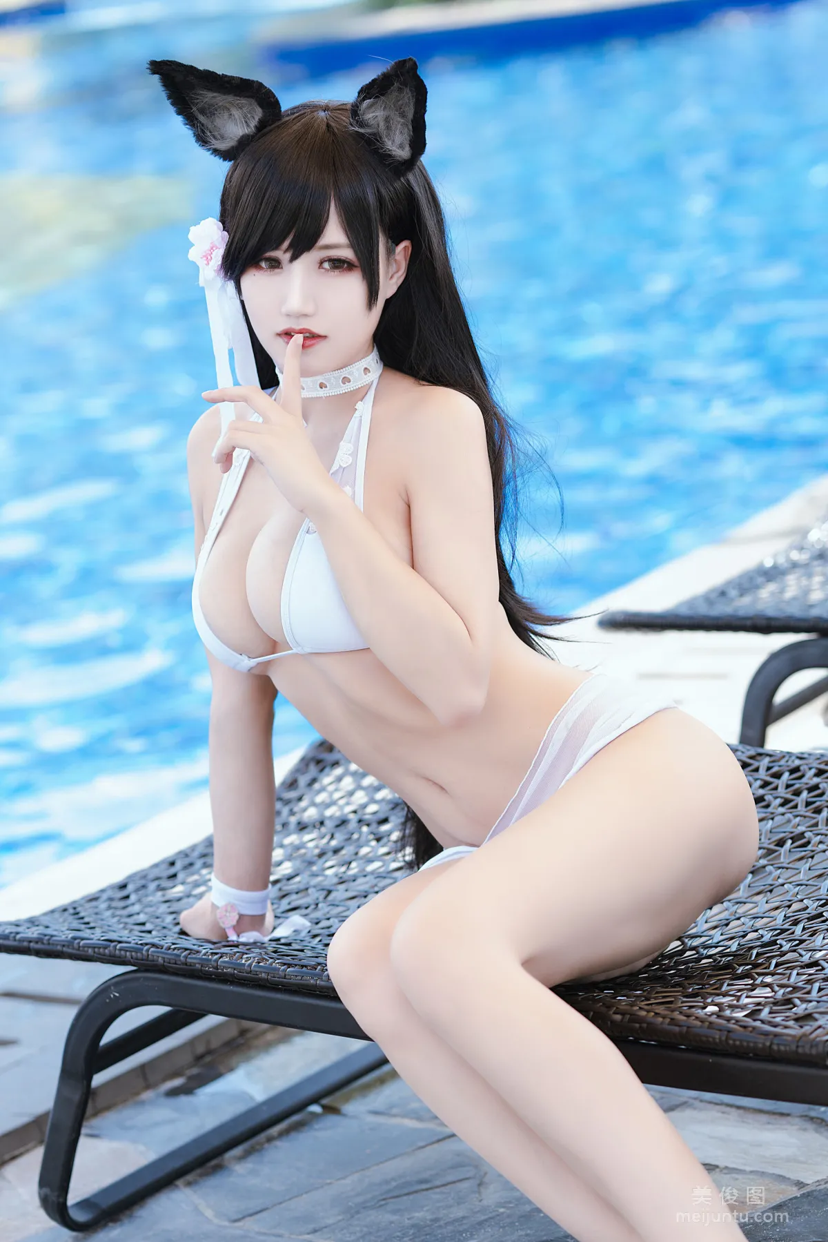 [網紅COSER] 動漫博主小倉千代w - 艦長愛宕泳裝 寫真集 17