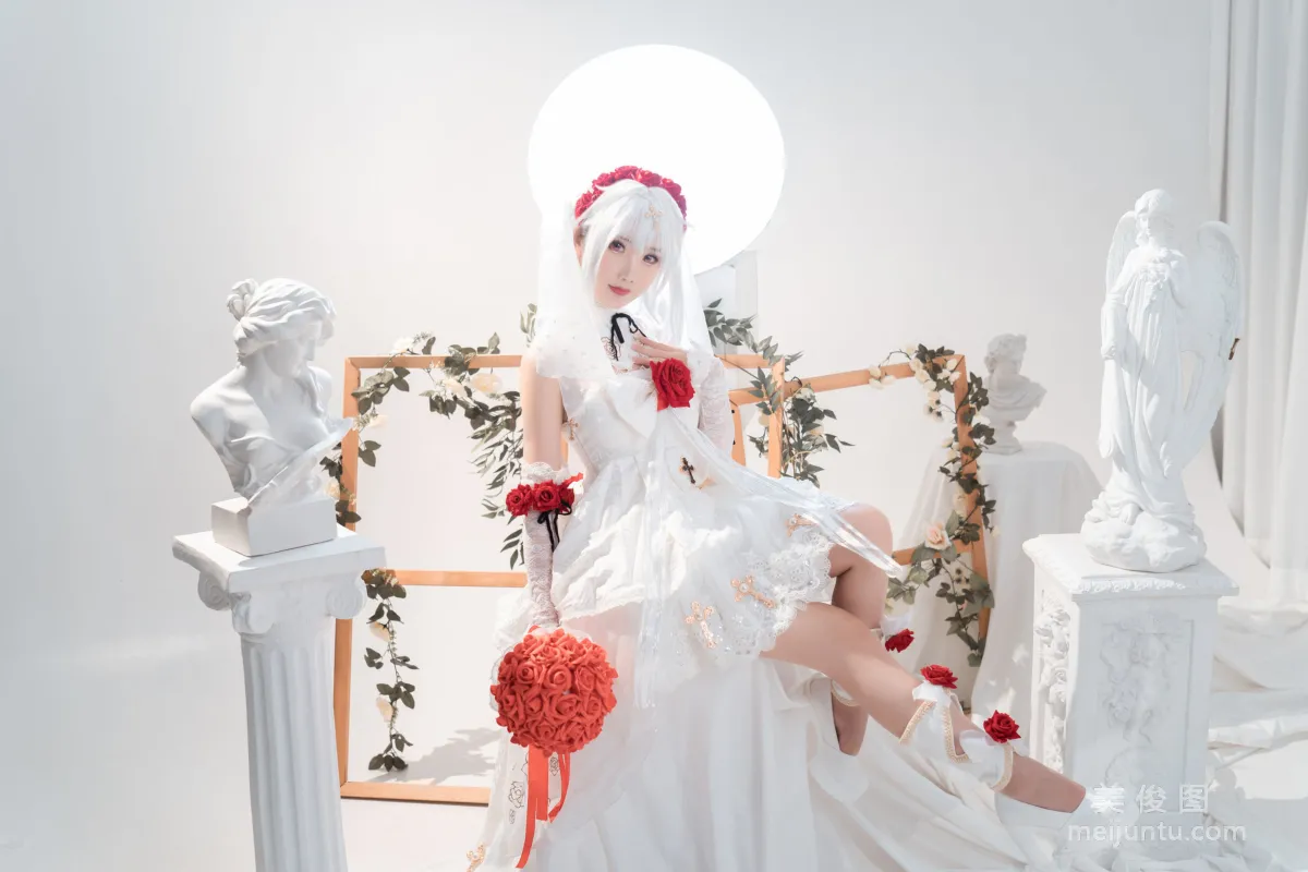 [網紅COSER] 面餅仙兒 - 德麗莎婚紗 寫真集 13