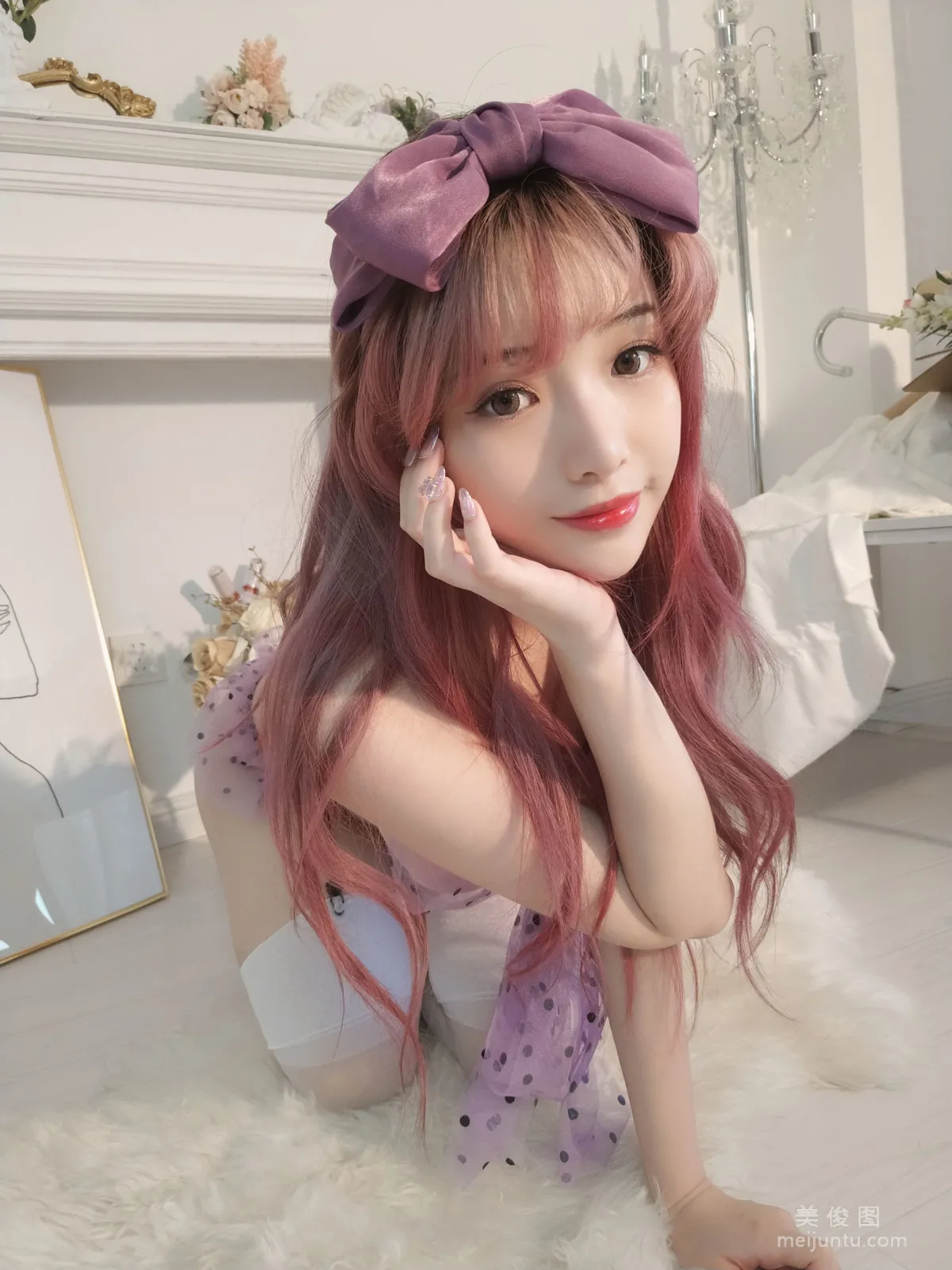 [網紅COSER] 雯妹 - 紫色蝴蝶 寫真集 17