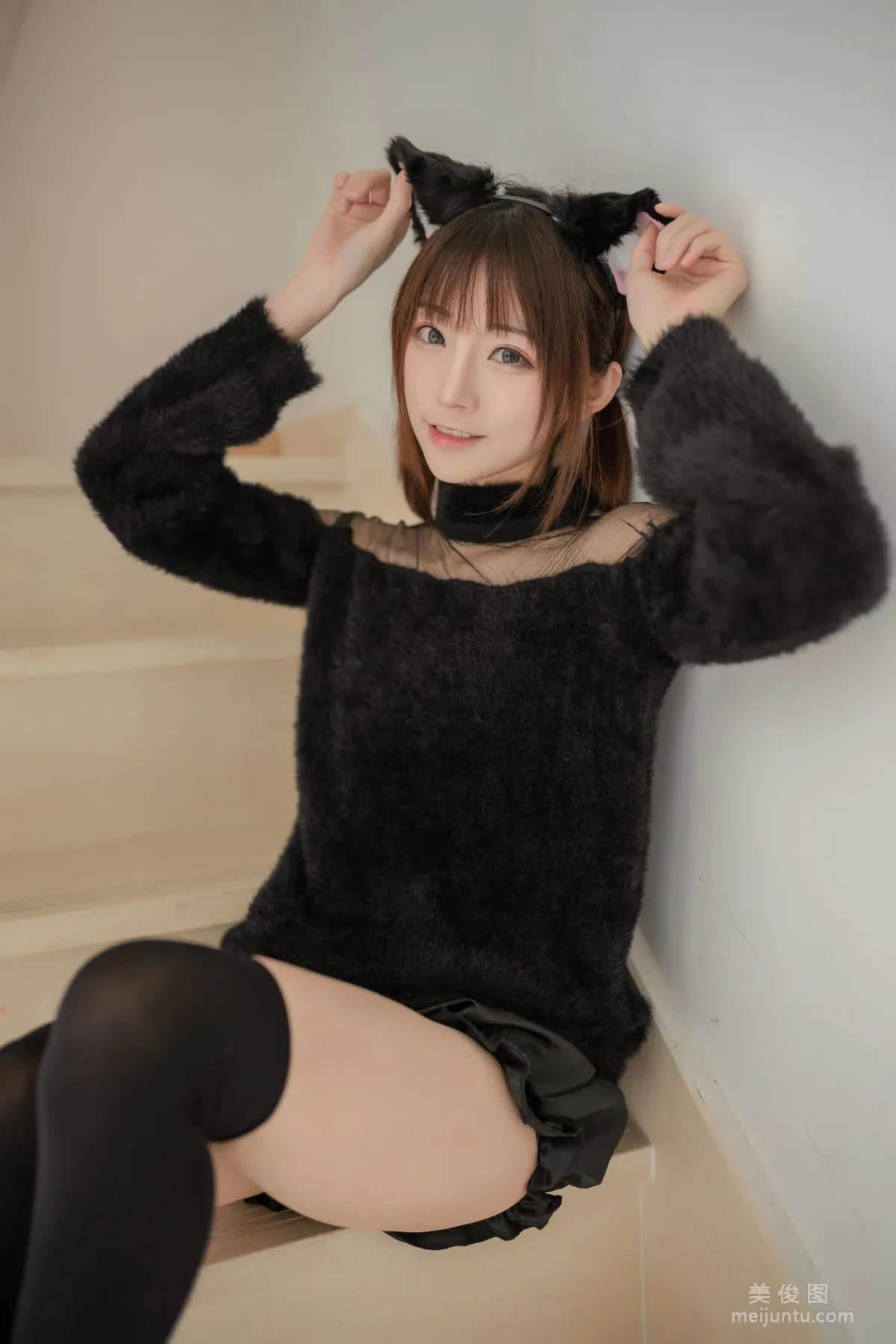 [網紅COSER] 動漫博主Kitaro_绮太郎 - 黑喵 寫真集 40
