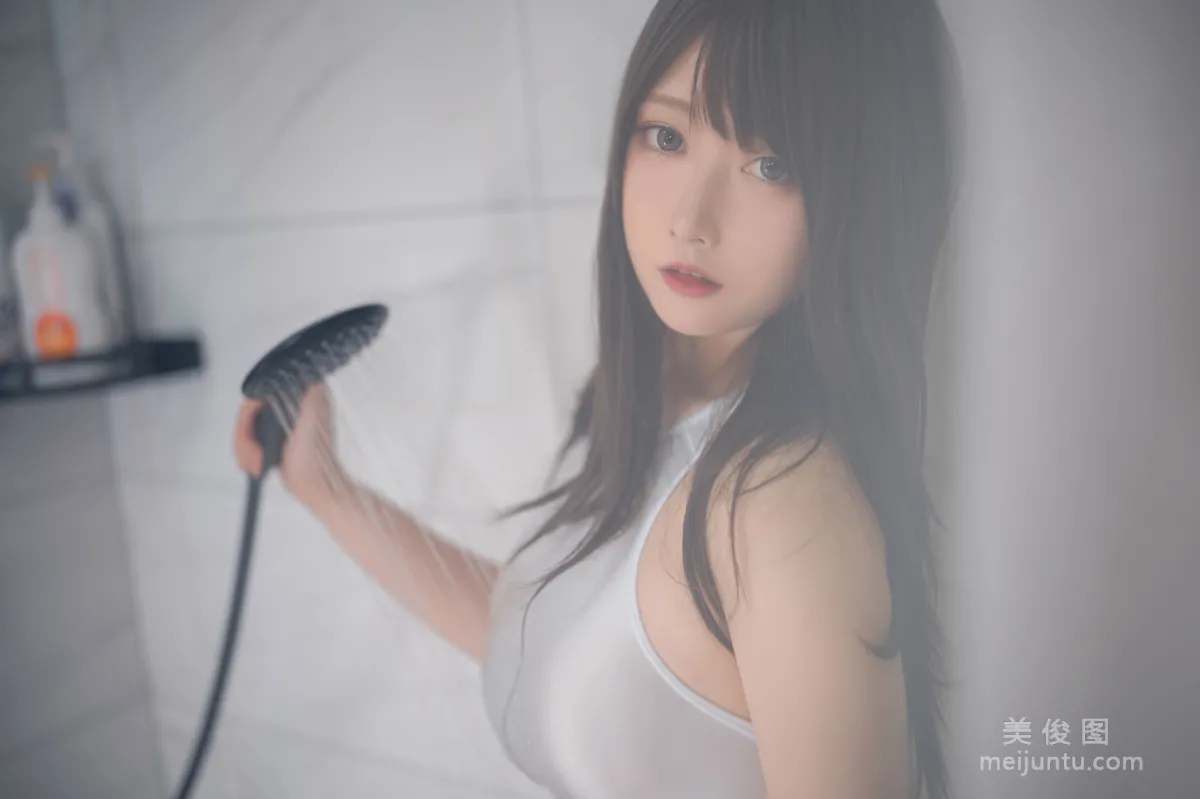 [網紅COSER] 念念_D - 白色競泳 寫真集 10