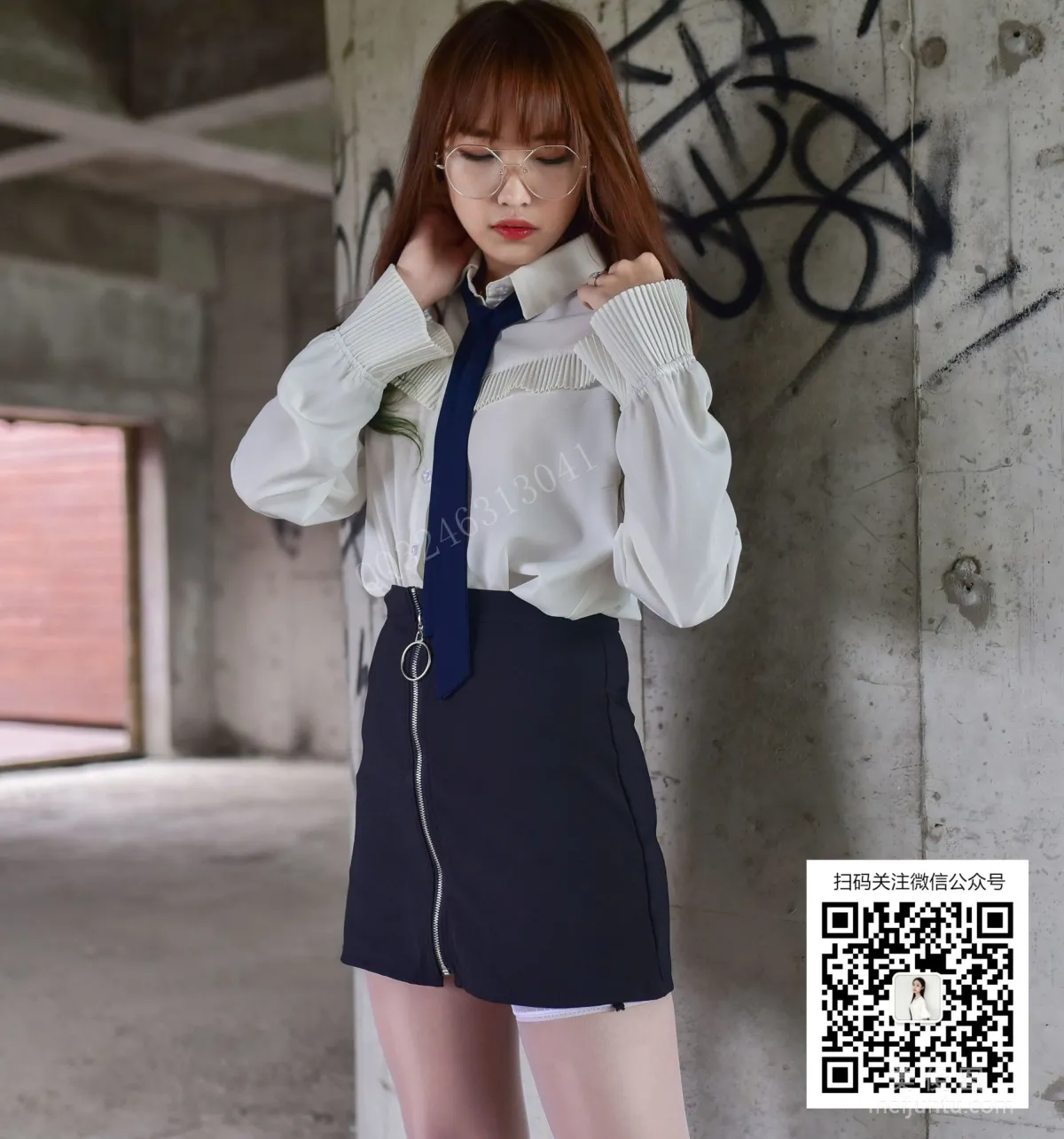 [大生模拍] No.038 小蕊 - 肉丝套上白丝14