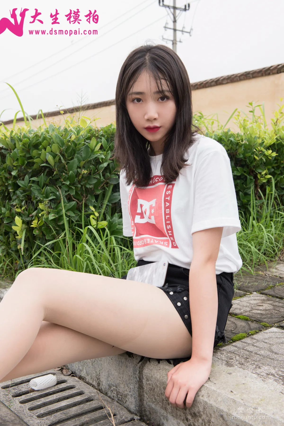 [大生模拍] No.136 珠珠 - 压马路的肉丝腿6