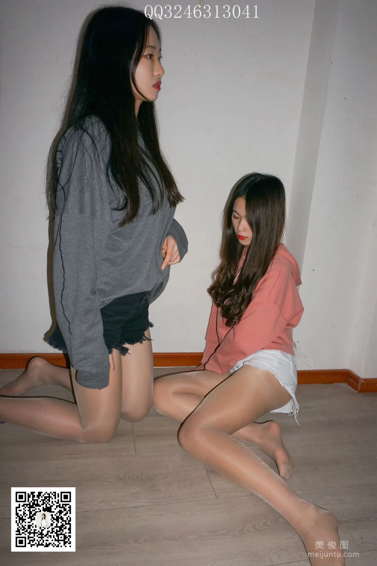 [大生模拍] No.095 雯雯&amp;婷婷 - 姐妹雙絲 14