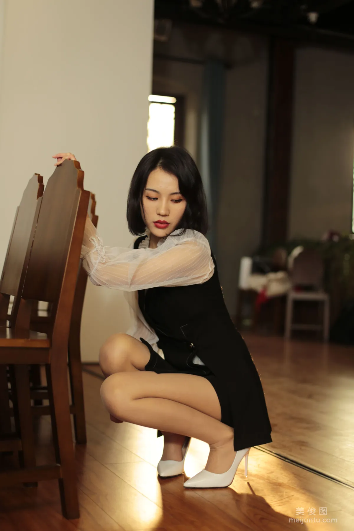 [奈丝] NO.028 成希 - 颜值舔屏，笑靥如桃花35