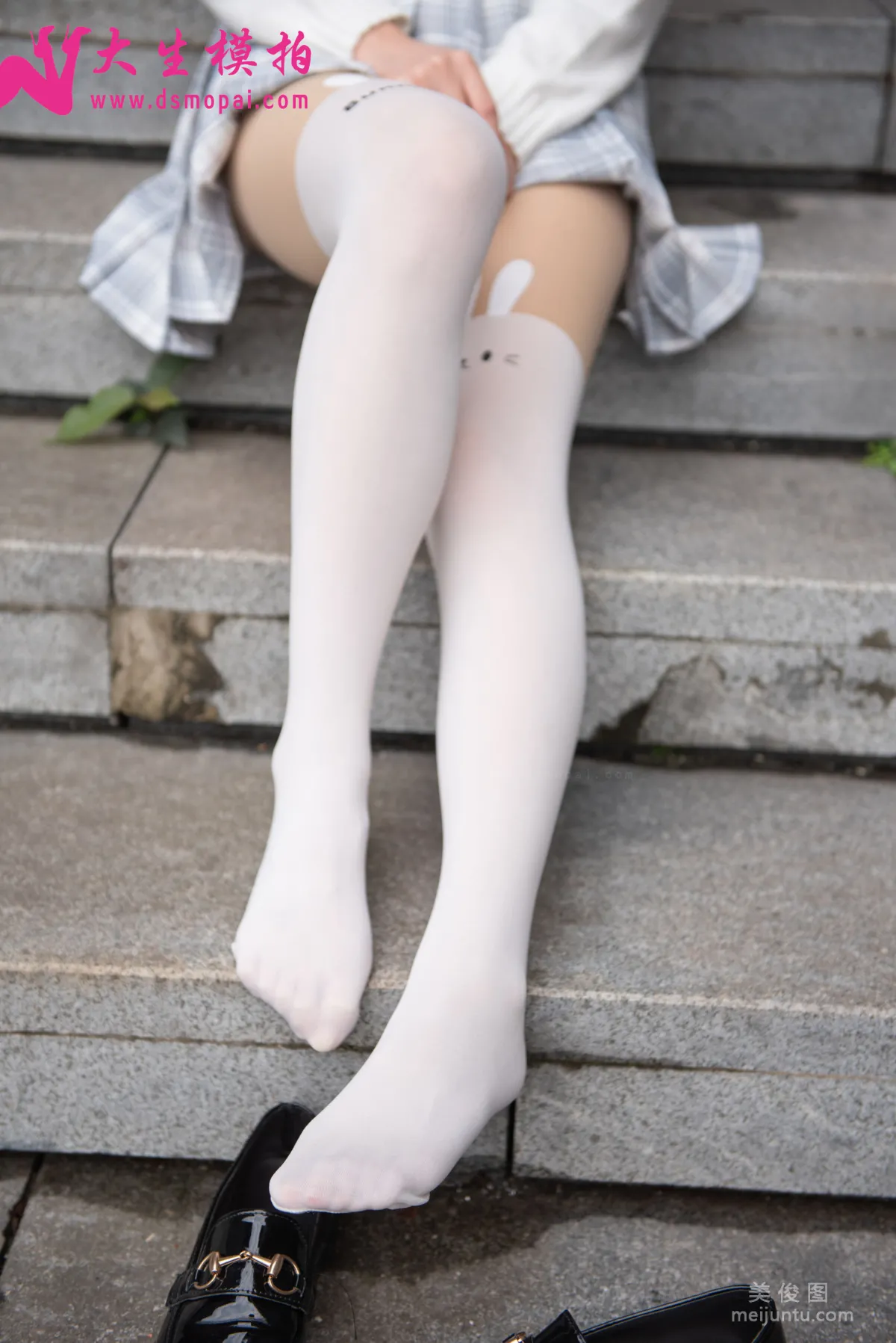 [大生模拍] No.160 軒軒 - JK拼接絲 25