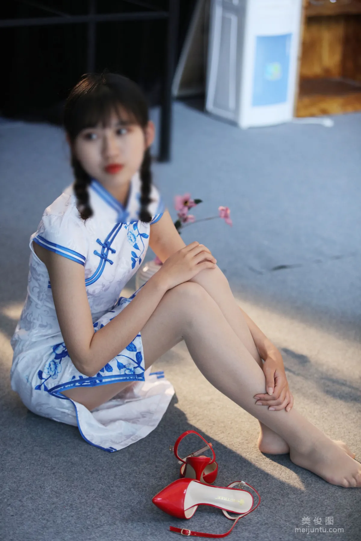 [奈丝] NO.114 小橙子 - 初尝旗袍肉丝29