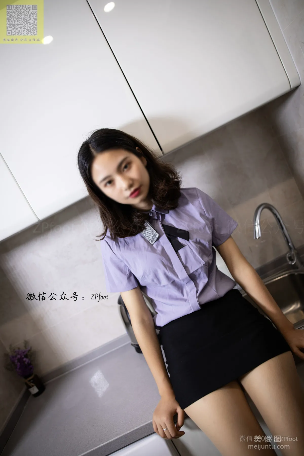 [山茶攝影LSS] NO.133 制服絲襪高跟 寫真套圖 42