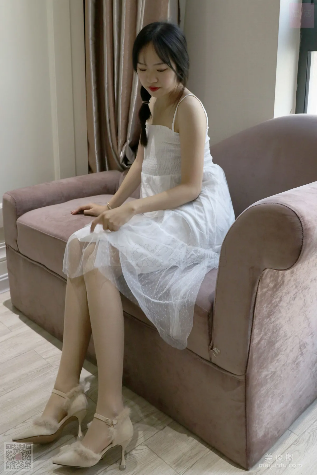 [思話SiHua] SH033 子琦 - 麻花辮女孩的白我連衣裙 10