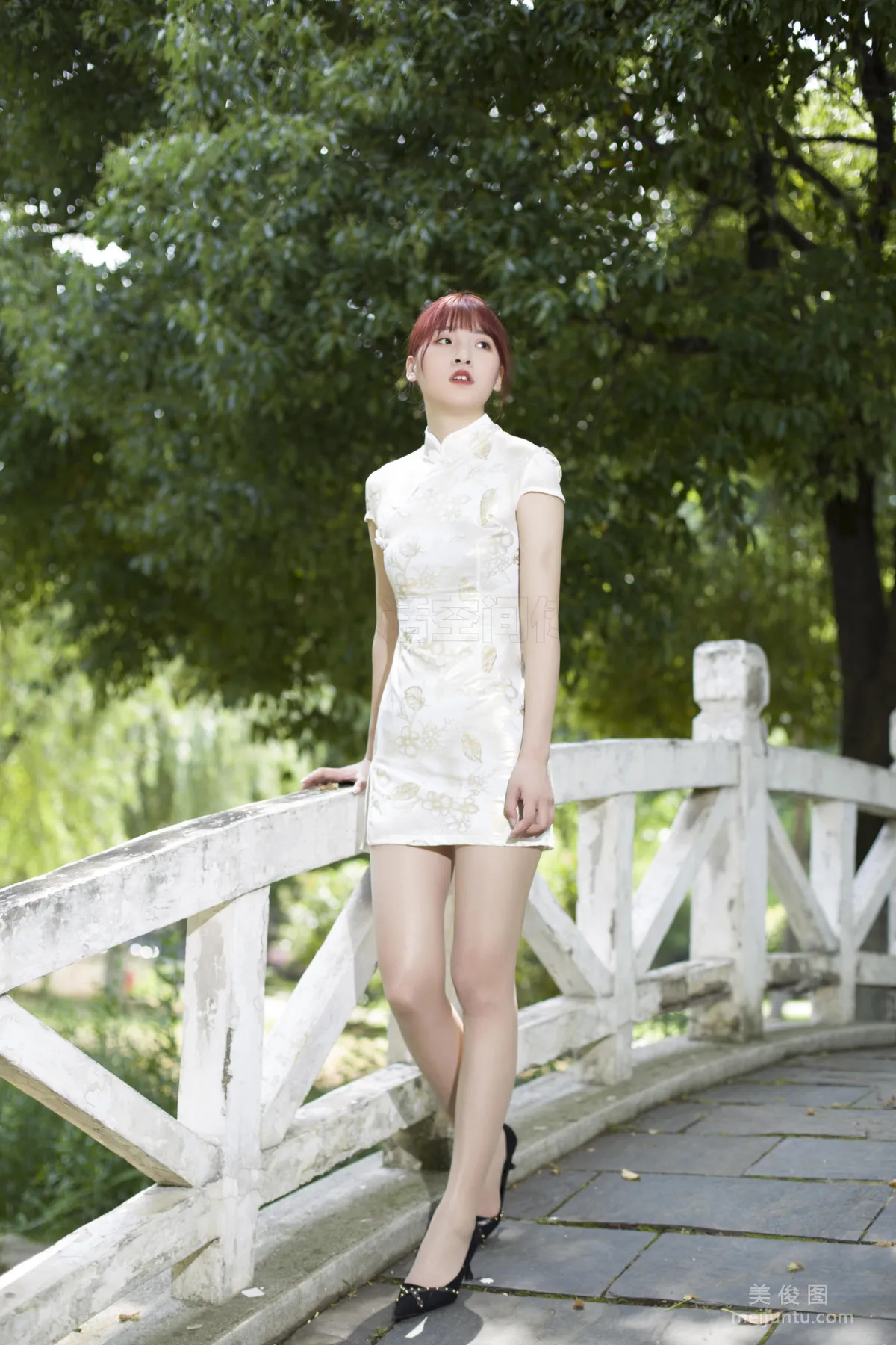 [思話SiHua] SH138 橘子 - 長腿旗袍美女露美足 22
