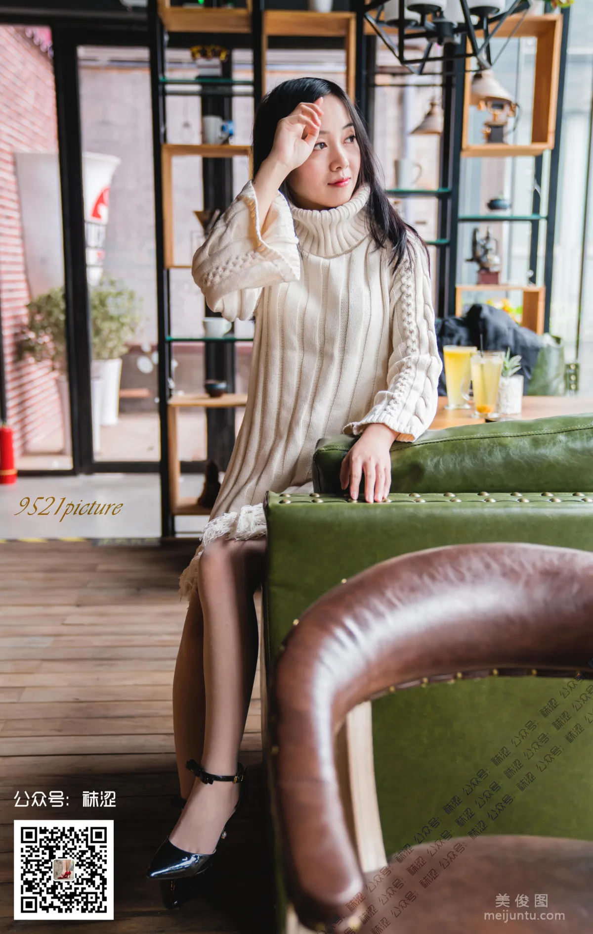 [襪澀] VOL.023 莎莎 - 溫柔毛衣與膚色絲襪 56