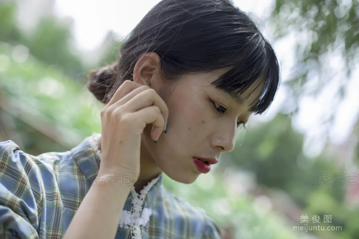 [思話SiHua] SH173 詩詩 - 旗袍肉絲女孩逛公園 39